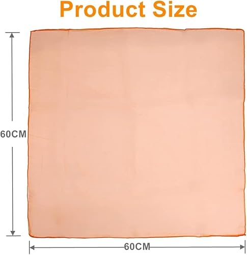 Chiffontücher - 12 Stück 60x60cm Square Bunte Jongliertücher Seidentücher Baby Schwungtuch Bunte Tücher Kinder für Tanzen, Jonglieren, Sensorisches, Tanztücher von TanyoKing