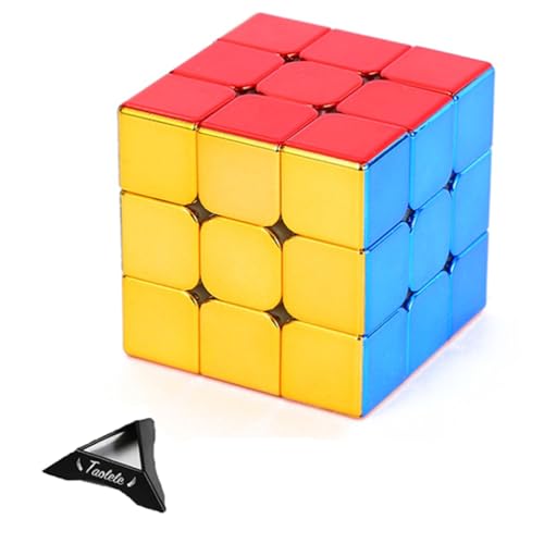 3X3 Speed ​​Cube, Taolele Zauberwürfel Normale Version Reflektierende Spiegelbeschichtung Metallisches Puzzlespielzeug für Kinder und Erwachsene von TaoLeLe