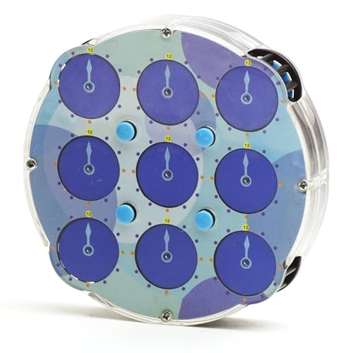 TaoLeLe M Magic Clock Transpsarent Blau Speed Cube Block Fidget Cube Spielzeug für Kinder und Erwachsene 3D Puzzle Magisches Spielzeug von TaoLeLe