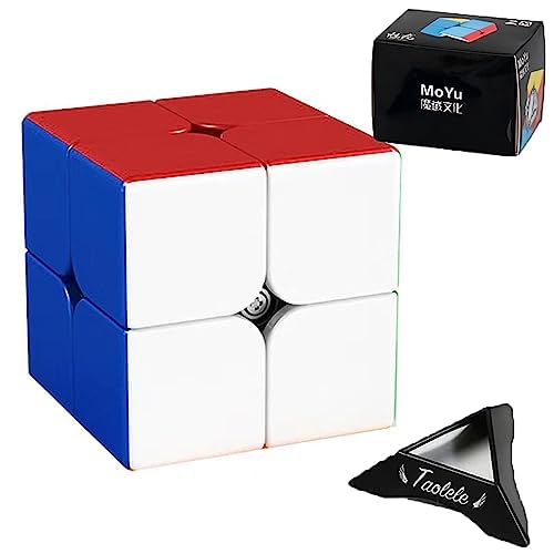 Zauberwürfel, MoYu Meilong M 2x2 Geschwindigkeitswürfel Magnetischer Speed Cube Puzzlewürfe Denksportaufgaben für Kinder Erwachsene Jungen Mädchen Geschenke von TaoLeLe