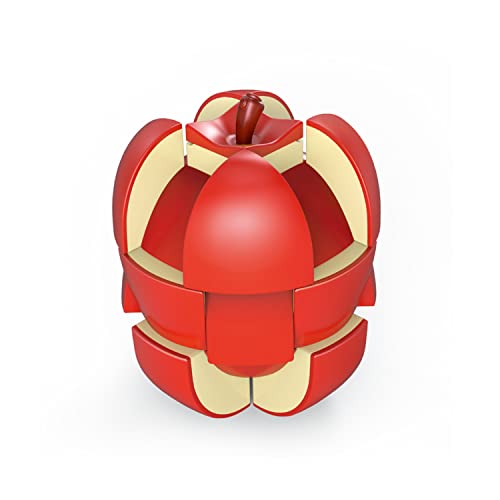 TaoLeLe Speed ​​Cube 3×3 Apfelförmiger Zauberwürfel 1:1 Realistischer 3D-Fruchtwürfel Speziell Geformter Puzzlewürfel Lernspielzeug für Kinder als Geschenke für Jungen und Mädchen von TaoLeLe