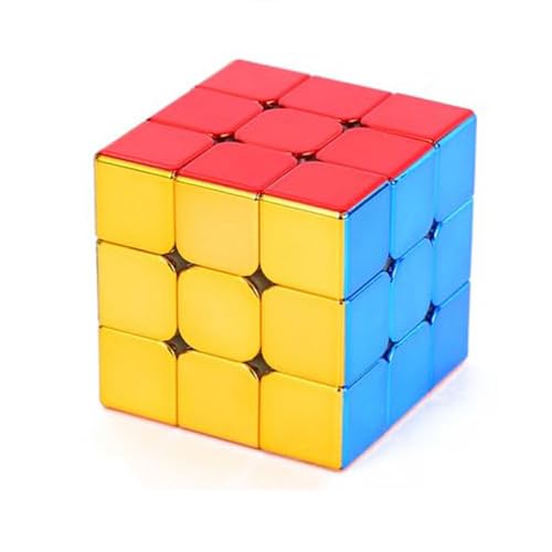 Taolele 3X3 Mirror Speed Cube, Spiegel Zauberwürfelreguläre Version mit reflektierendem, verspiegeltem Metall, geeignet für Zauberwürfel Enthusiasten von TaoLeLe