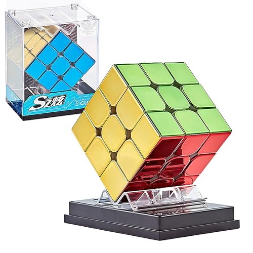 3x3 Geschwindigkeitswürfel, Cyclone Boys Speed Cube Zauberwürfel Spiegelnd Reflektierend Original Lebendig Glänzend Würfel 3D Rätsel Puzzle-Würfel Geschenke für Kinder Erwachsene Jungen und Mädchen von TaoLeLe