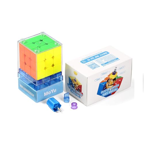 Zauberwürfel, MoYu Super RS3M 2022 3x3 Speed Cube Maglev Ball Core Version Magnetischer Geschwindigkeitswürfel Puzzlewürfe Denksportaufgaben für Kinder Erwachsene Jungen Mädchen Geschenke von TaoLeLe