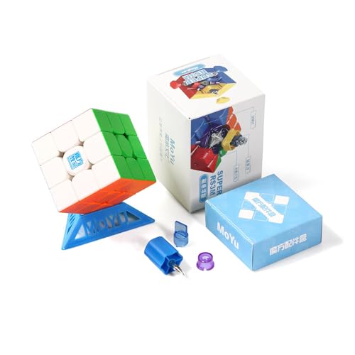 Zauberwürfel, MoYu Super RS3M 2022 3x3 Speed Cube Maglev Version Magnetischer Geschwindigkeitswürfel Puzzlewürfe Denksportaufgaben für Kinder Erwachsene Jungen Mädchen Geschenke von TaoLeLe