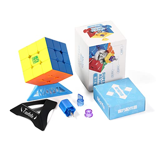 Zauberwürfel, MoYu Super RS3M 2022 3x3 Speed Cube Magnetic Version Magnetischer Geschwindigkeitswürfel Puzzlewürfe Denksportaufgaben für Kinder Erwachsene Jungen Mädchen Geschenke von TaoLeLe