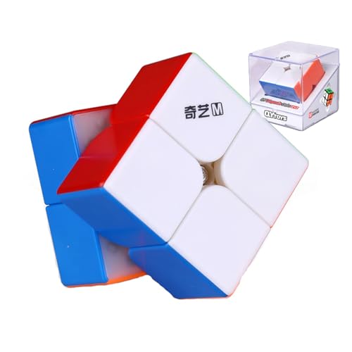 Zauberwürfel, QiYi MS 2x2 Speed Cube Magnetischer Geschwindigkeitswürfel 3D Puzzlewürfe Denksportaufgaben für Kinder Erwachsene Jungen Mädchen Geschenke von TaoLeLe