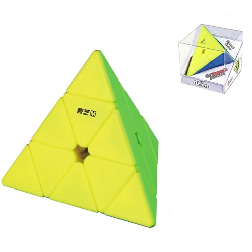 Zauberwürfel, QiYi MS Pyramid Speed Cube Magnetischer Geschwindigkeitswürfel 3D Puzzlewürfe Denksportaufgaben für Kinder Erwachsene Jungen Mädchen Geschenke von TaoLeLe