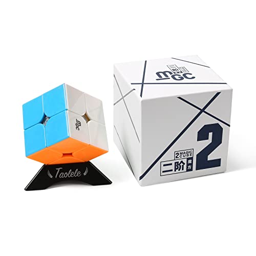 Zauberwürfel, YJ MGC 2X2 Speed Cube Magnetischer Geschwindigkeitswürfel 3D Puzzlewürfe Denksportaufgaben Geeignet für Zauberwürfel Enthusiasten von TaoLeLe