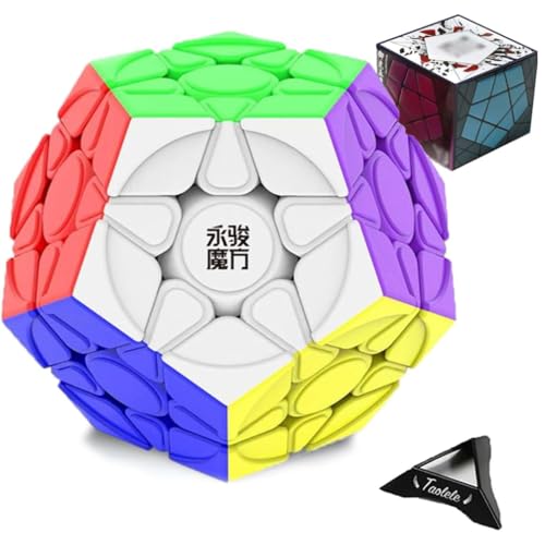 Zauberwürfel Megaminx, YJ YuHu V2M Dodekaeder Würfel Speed Cube Geschwindigkeitswürfel Puzzlewürfe Denksportaufgaben für Kinder Erwachsene Jungen Mädchen Geschenke von TaoLeLe
