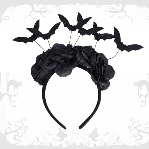 TaoTaoChong Halloween-Fledermaus-Stirnband, Cosplay-Outfit für Mädchen und Frauen TaoTaoChong Halloween-Fledermaus-Stirnband, Cosplay-Outfit für Mädchen und Frauen von TaoTaoChong
