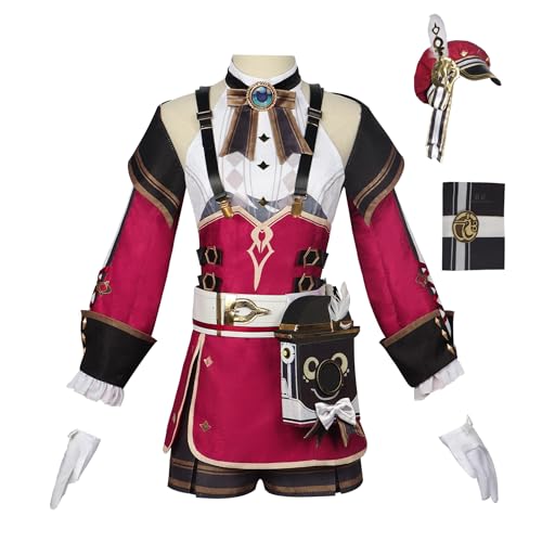 Taoyuany Albedo Cosplay Charlotte Cosplay Anime Kostüm Set/Perücke, Karneval Kostüm Anime Uniform Outfit Für Ostern Halloween von Taoyuany