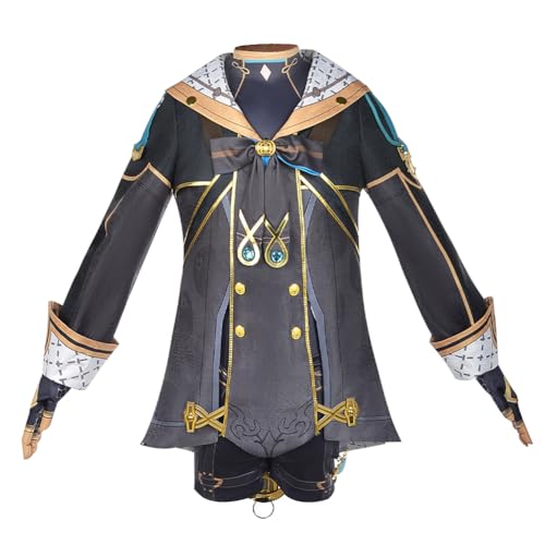 Taoyuany Sigewinne/Freminet Cosplay Kostüm Set Cosplay Perücke, Anime Kostüm Cosplay Uniform Outfit Für Karneval Ostern von Taoyuany