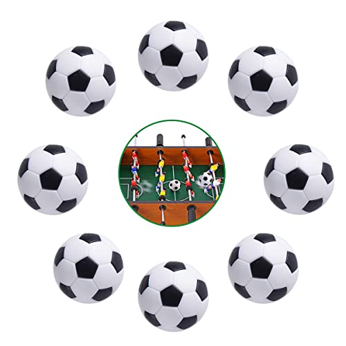 Taozoey Kickerbälle, Tischfußball Bälle, 8 Stück 32mm, Schwarz und Weiß, für Erwachsene und Kinder, für Kickertisch Multifunktionstisch Taozoey Kickerbälle, Tischfußball Bälle, 8 Stück 32mm, Schwarz und Weiß, für Erwachsene und Kinder, für Kickertisch Multifunktionstisch von Taozoey
