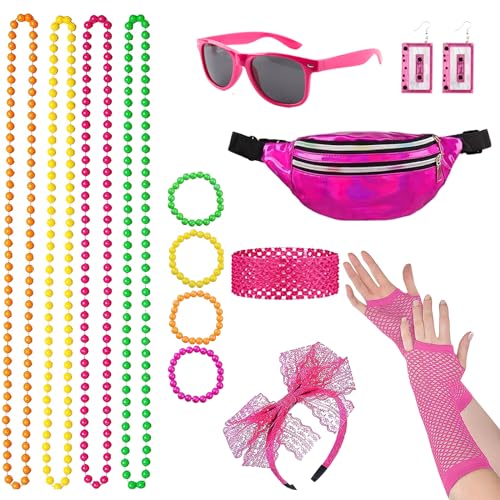 Taozoey Kostüm Damen 80er 90er Jahre Outfit, Accessoires, Mottoparty Kleidung Neon Party Karneval Fasching Taozoey Kostüm Damen 80er 90er Jahre Outfit, Accessoires, Mottoparty Kleidung Neon Party Karneval Fasching von Taozoey