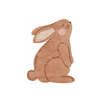 Tapis Petit Teppich Bunny braun 100 x 120 cm von Tapis Petit