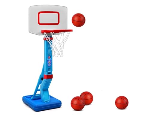 Tapvai Basketballkorb für Kinder Spielzeug, Indoor Outdoor Pool Basketballkorb, 5-Fach Höhenverstellbarer 70-138CM, mit Ständer, Tragbar, Geschenk für Jungen Mädchen Ab 3-8 Jahren Tapvai Basketballkorb für Kinder Spielzeug, Indoor Outdoor Pool Basketballkorb, 5-Fach Höhenverstellbarer 70-138CM, mit Ständer, Tragbar, Geschenk für Jungen Mädchen Ab 3-8 Jahren von Tapvai