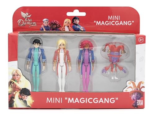 Tara Duncan des | Set mit 4 beweglichen Figuren, 8 cm, begleitet von seinen Freunden Cal, Gloria und dem Zauberer Globu, offizielles Lizenzprodukt Tara Duncan des | Set mit 4 beweglichen Figuren, 8 cm, begleitet von seinen Freunden Cal, Gloria und dem Zauberer Globu, offizielles Lizenzprodukt von Tara Duncan