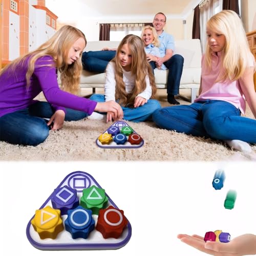 Tarange Gonggi Spiel: Koreanisches Steinfangspiel mit 5 bunten Steinen, ideal für Koordinationstraining (3-8 Jahre, Dreieckige Basis) von Tarange