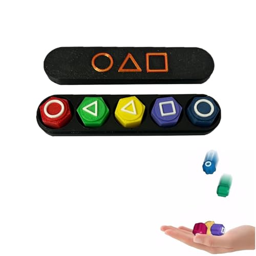 Tarange Gonggi Korean Game | Gonggi Jack Stone Pebbles Set Handspiel Mit Bunt Steinchen Klassischer Hand-Auge-Koordinationsspaß (Lange Basis) von Tarange