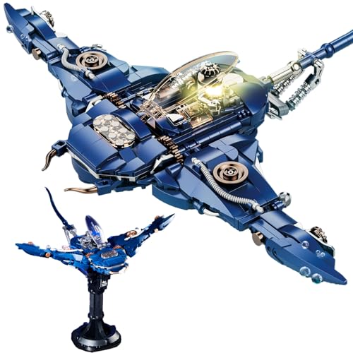 Tarcury Mech Manta Ray Baukasten, 689 Teile STEM Konstruktionsspielzeug, Kreatives Bewegliches Ausstellungsmodell Sammlung für Kinder ab 8 Jahren, Pädagogische Bausteine Tarcury Mech Manta Ray Baukasten, 689 Teile STEM Konstruktionsspielzeug, Kreatives Bewegliches Ausstellungsmodell Sammlung für Kinder ab 8 Jahren, Pädagogische Bausteine von Tarcury
