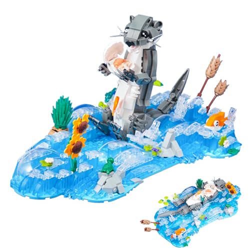 Tarcury Planschender Otter Baukasten - 936 STK mit Otter, Sonnenblume, Kleinen Fischen & Muscheln, Kreatives BAU-Spielzeug für Kinder Ab 8 Jahren Tarcury Planschender Otter Baukasten - 936 STK mit Otter, Sonnenblume, Kleinen Fischen & Muscheln, Kreatives BAU-Spielzeug für Kinder Ab 8 Jahren von Tarcury