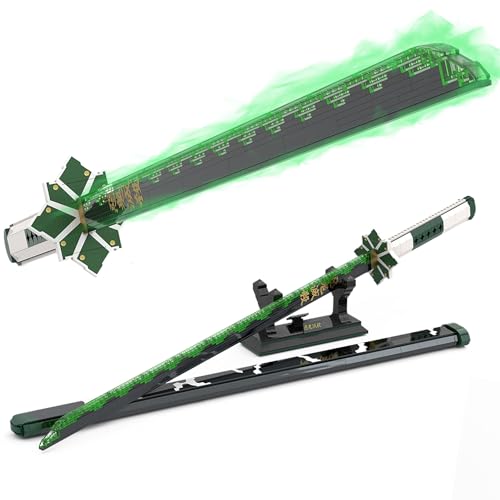 Tarcury Shinazugawa Schwert-Baukasten - 710-Teiliges Anime Katana Modell mit Scheide und Ständer - 98,5 cm Cosplay Sammlerstück für Kinder und Erwachsene Tarcury Shinazugawa Schwert-Baukasten - 710-Teiliges Anime Katana Modell mit Scheide und Ständer - 98,5 cm Cosplay Sammlerstück für Kinder und Erwachsene von Tarcury