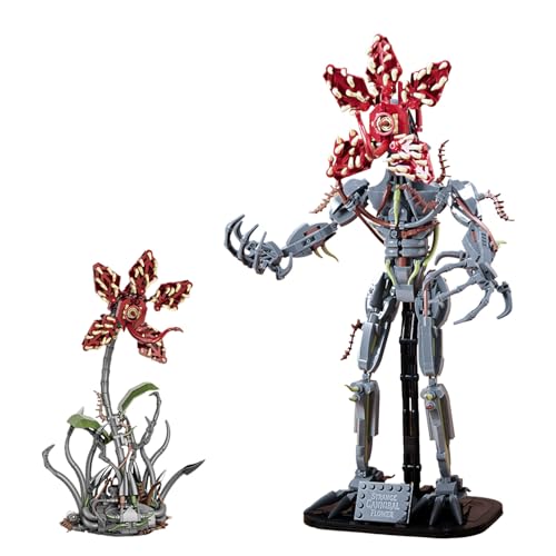 Tarcury Strange Cannibal Flower Baustein-Spielzeug, 2IN1 Baukasten Mit Ausstellungsstand, 858 Teile, Ab 8 Jahren von Tarcury