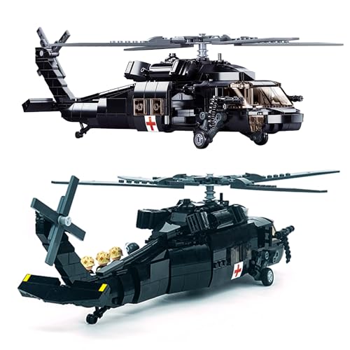Tarcury UH-60 Black Hawk Militär-Nutzhubschrauber Baustein-Spielzeug - Armee-Set mit 692 PCS und 4 Spielzeugsoldaten Tarcury UH-60 Black Hawk Militär-Nutzhubschrauber Baustein-Spielzeug - Armee-Set mit 692 PCS und 4 Spielzeugsoldaten von Tarcury