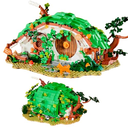 Tarcury Zwergenhütte Bauset, Fantasy Gnomenhaus mit 1088 Teilen, Kreatives Konstruktionsspielzeug für Kinder ab 8 Jahren von Tarcury