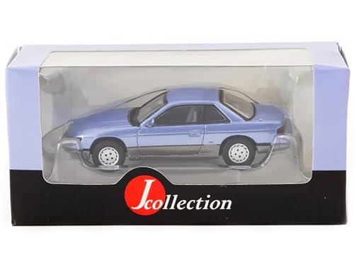 Tarmac Works JC64-003-BL Silvia S13 RHD (Rechtslenker), Blau Metallic und Grau, J Collection Serie 1/64 Druckguss-Modell von Tarmac Works Models