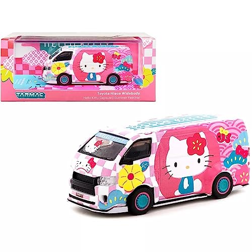 Tarmac T64-038-HKSF Toyota Hiace Widebody Hello Kitty Capsule rosa/bunt Collab64 Maßstab 1:64 Modellauto Tarmac T64-038-HKSF Toyota Hiace Widebody Hello Kitty Capsule rosa/bunt Collab64 Maßstab 1:64 Modellauto von Tarmac Works