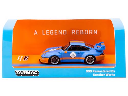 Tarmac Works T64-TL054-BO 993#25 Blau mit orangefarbenen Streifen Hobby64 Serie 1/64 Druckguss-Modellauto Tarmac Works T64-TL054-BO 993#25 Blau mit orangefarbenen Streifen Hobby64 Serie 1/64 Druckguss-Modellauto von Tarmac Works
