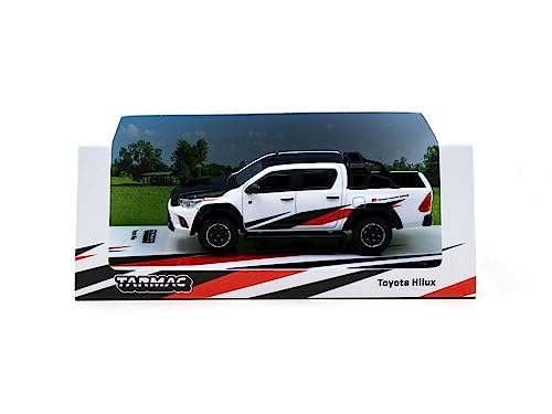 Tarmac T64-041-WH Toyota Hilux Weiss/schwarz Maßstab 1:64 Modellauto Tarmac T64-041-WH Toyota Hilux Weiss/schwarz Maßstab 1:64 Modellauto von Tarmac Works