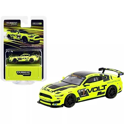 Tarmac Ford Mustang GT4 IMSA 2018 gelb/schwarz 1:64 Modellauto für Sammler und Kinder (unisex) Tarmac Ford Mustang GT4 IMSA 2018 gelb/schwarz 1:64 Modellauto für Sammler und Kinder (unisex) von Tarmac Works
