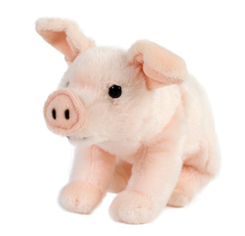 Tashuunka-Stofftiere Cochon Cochon Porcelets Cochon de Chance, 22 cm, Plüsch rosa, von Tashuunka-Plüschtiere