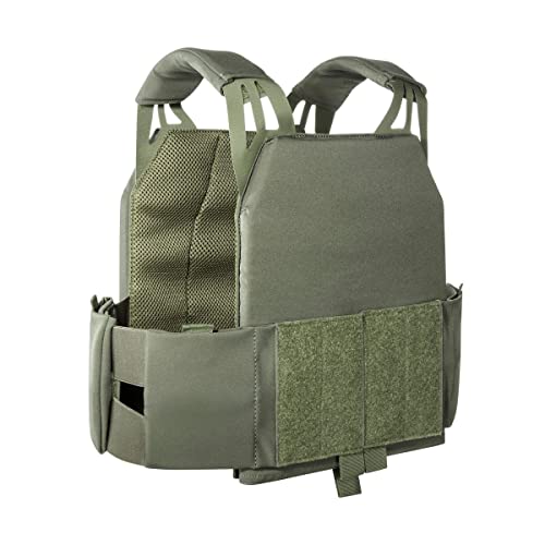 Tasmanian Tiger TT Plate Carrier LP MKII Leichter, Flacher Plattenträger, Unterzieh-Träger mit abnehmbaren Seitentaschen Olive L von Tasmanian Tiger