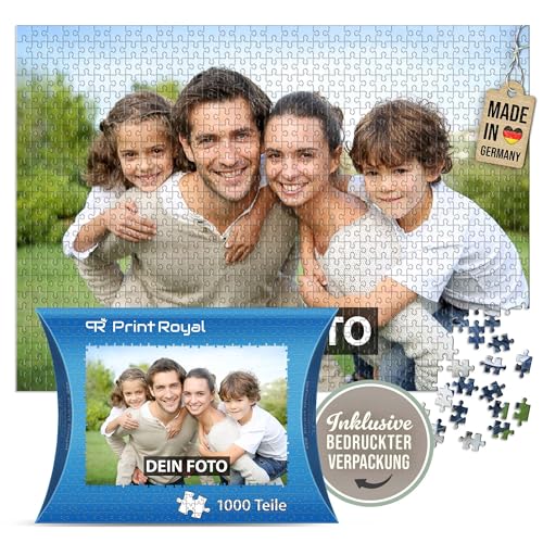 Foto-Puzzle 24-2000 Teile/inkl. Verpackung/mit eigenem Bild Bedrucken Lassen - 1000 Teile, Kartonverpackung von Tassendruck
