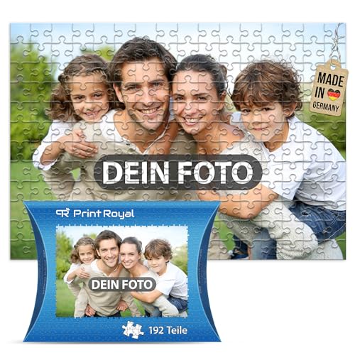 Foto-Puzzle 24 bis 2.000 Teile zum selbst gestalten mit eigenem Bild Bedrucken Lassen - 192 Teile, Kartonverpackung von Tassendruck