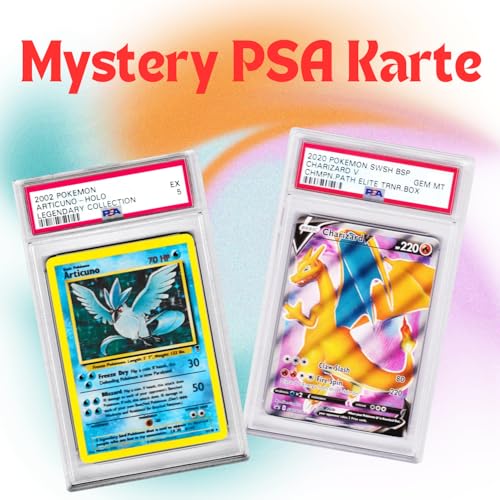 Tasty Pops Pokemon Sammelkarte - Zufällige, PSA-bewertete und authentifizierte Anime-Karte (1 Stück, 6 x 10 cm, Nintendo, Sammelkarte, 4771934031) von Tasty Pops
