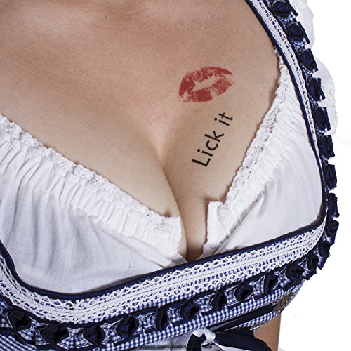 5 x Lick it Tattoo - freches Tattoo - Oktoberfest Wiesn (5) von Tattoodrucker
