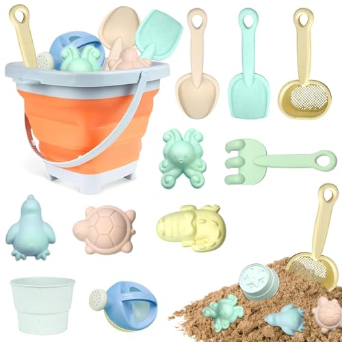 12pcs Sandspielzeu Set,Sandspielzeug Kinder,Sandkasten Spielzeug,sandspielzeug Eimer,silikon sandspielzeug,mit Faltbarer Eimer, Schaufel, Sandharke, Sandförmchen, Für Kinder Jungen Mädchen (Orange) 12pcs Sandspielzeu Set,Sandspielzeug Kinder,Sandkasten Spielzeug,sandspielzeug Eimer,silikon sandspielzeug,mit Faltbarer Eimer, Schaufel, Sandharke, Sandförmchen, Für Kinder Jungen Mädchen (Orange) von Taufe