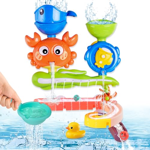 Badewannenspielzeug ab 1 2 3 4 Jahr,Badespielzeug Baby ab 1 Jahr,Wasserspielzeug Kinder,Badewannen Spielzeug Kinder,Wasserspielzeug Baby Spielzeug Geschenk,für Jungen Mädchen ab 1 2 3 Jahr (C) von Taufe