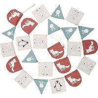 Adventskalender WENDE-WIMPELKETTE (3,2m) befüllbar von Tausendkind