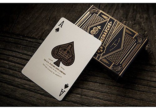 Tavoloverde Kartenspiele Monarchs Black Deck by Theory11 von Tavoloverde