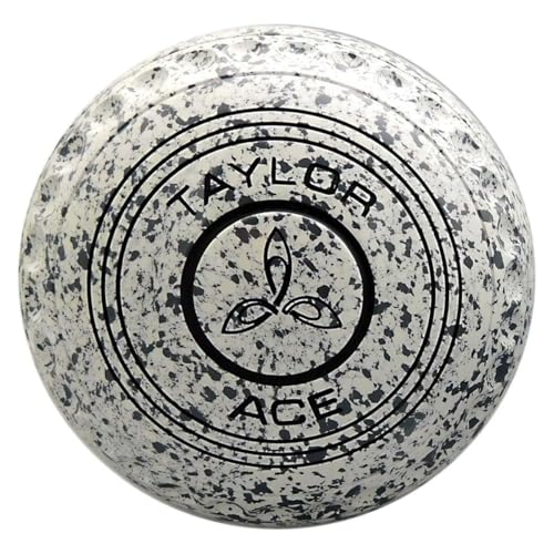Taylor ACE Coloured Bowls White Steel - Set of 4, Heavy, Size 2, Progrip von Taylor Bowls