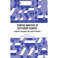 Corpus Analysis in Different Genres von Taylor & Francis Ltd (Sales)