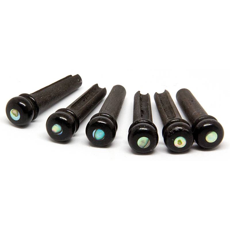 Taylor Ebony/Abalone Bridge Pins Stegstecker von Taylor