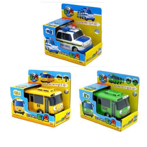 Tayo Chibikko Bus 3 Stück (Lani, Rogi + Pato) von Tayo