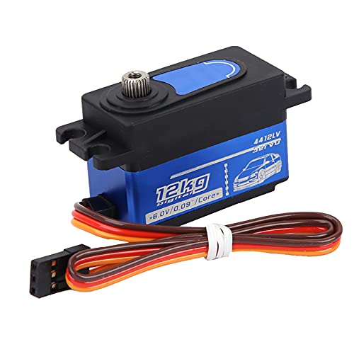 1:10 Fernbedienung Drift Digital RC Servo Motor, High Torque 12kg Digital Servo Große Torsion Metall Getriebe Für RV Low Profile Servo Low Profile Servo,1/10 Low Profile Servo Rc Servo 1/10 von Tbest